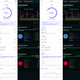 My sleep reports from four nights compared. The white background screenshots are the sleep data collected by the new Nest Hub delivered through the Google Fit app, while the black background screenshots are the sleep data collected by the Apple Watch delivered through the AutoSleep app.